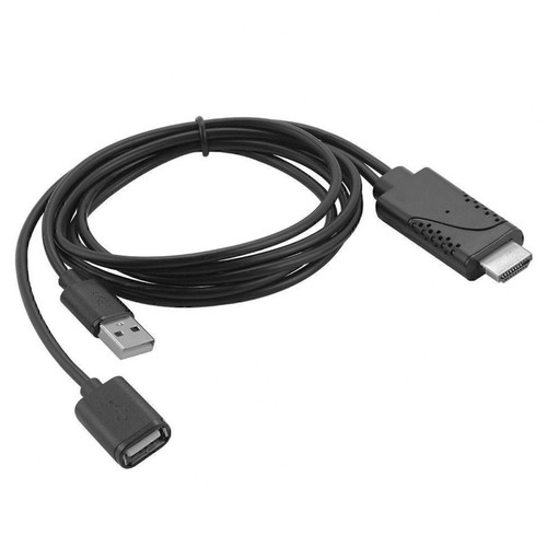 USB Female to HDMI Male HDTV Adapter Cable for iPhone X XS 8 7/7plus/6s 6 plus - Picture 11 of 12