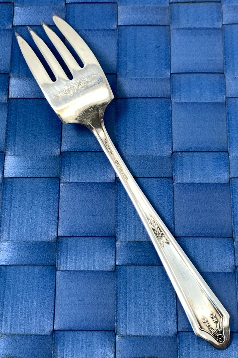 ANTIQUE YOUREX SILVERSEAL INDIVIDUAL SALAD FORK Lady Louise