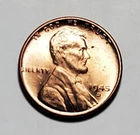 1945 D LINCOLN WHEAT PENNY UNC #C6839