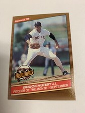 1986 Donruss Highlights AL Pitcher of the Month Bruce Hurst Boston Red Sox