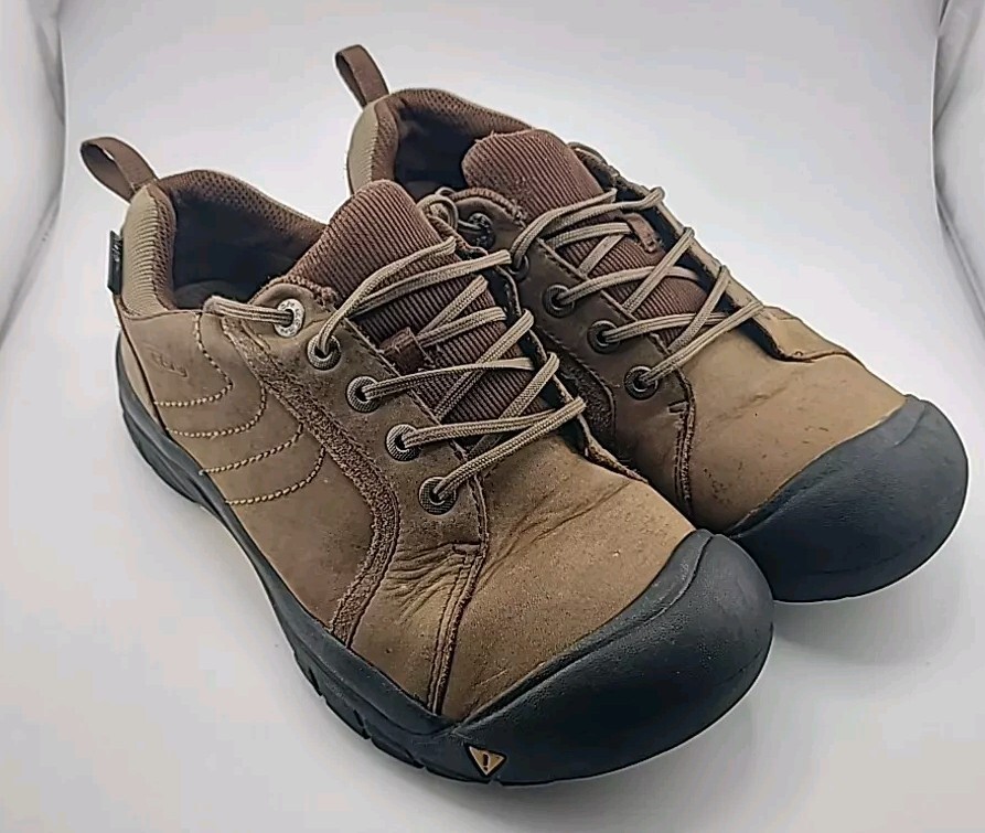 Scarpe da trekking KEEN marroni in pelle a 5 occhi da donna taglia 7 gioventù taglia 5