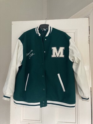 H&M Varsity Green/cream Jacket UK