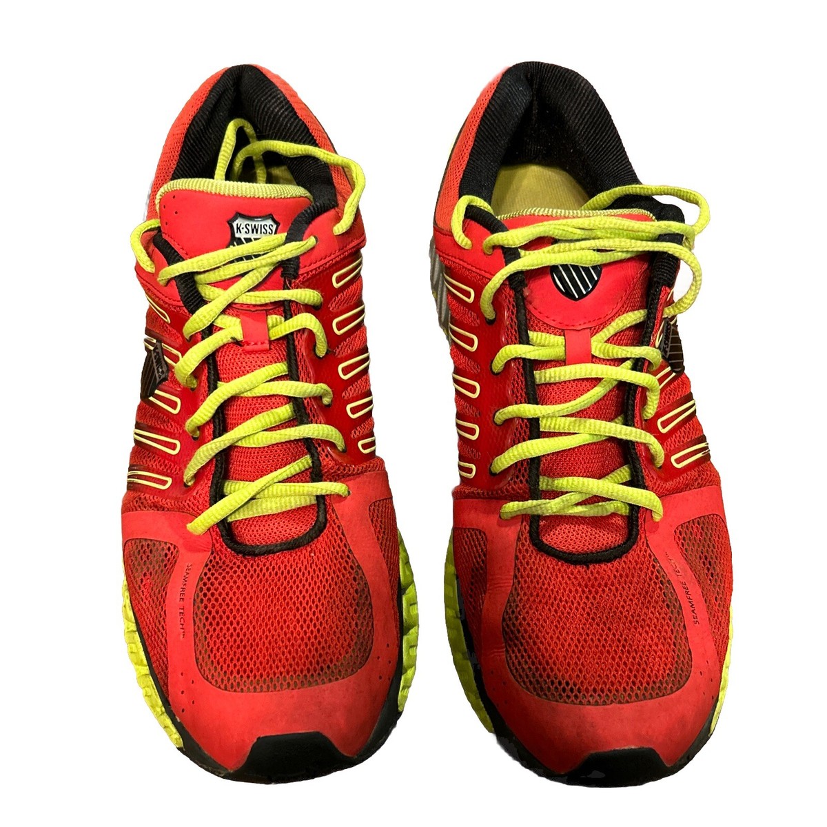 K-Swiss Men's 12.5 Athletic Shoe 02798646 Low K11/096 Red Yellow