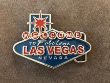 New Welcome To Las Vegas Belt Buckle
