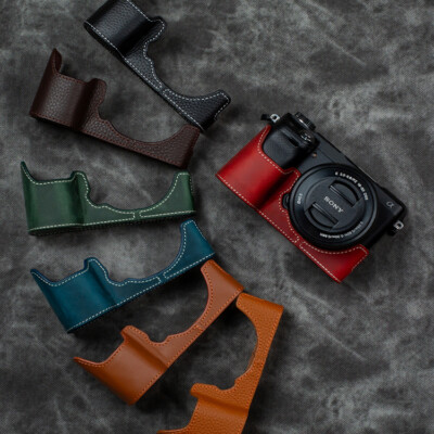 Fit For Nikon NEX6/NEX7 Real Cowhide Camera Half Case Bag Covers Bag Protection