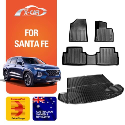 <!--F#f_0-->Boot Liner Floor Mats Carpet for Hyundai Santa Fe SantaFe 2018-23 Car Cargo Mat<!--F/-->