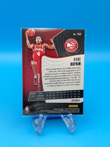2023-24 Panini Revolution Avalanche Variant - Kobe Bufkin #103 (RC) - Picture 2 of 2