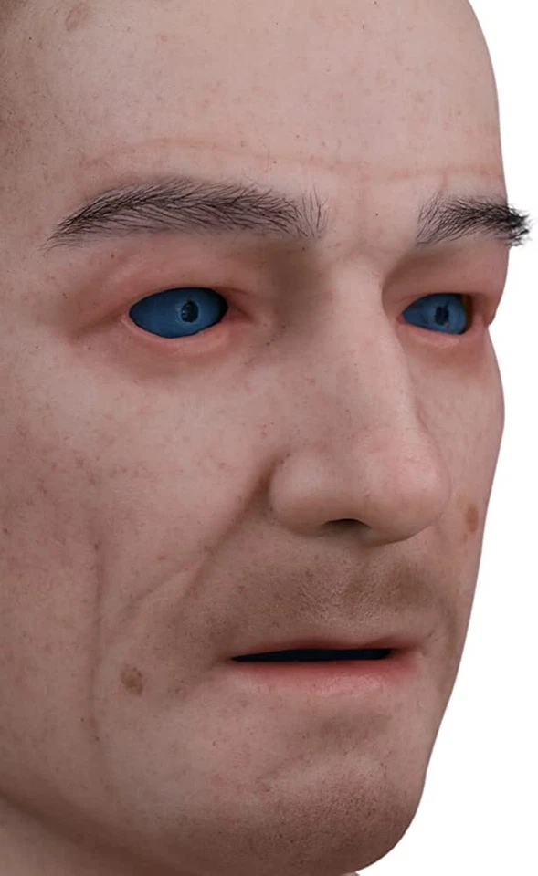 Realistic Silicone Mask Men Bald Mask For Crossdresser Halloween Transgender - Image 3 of 4