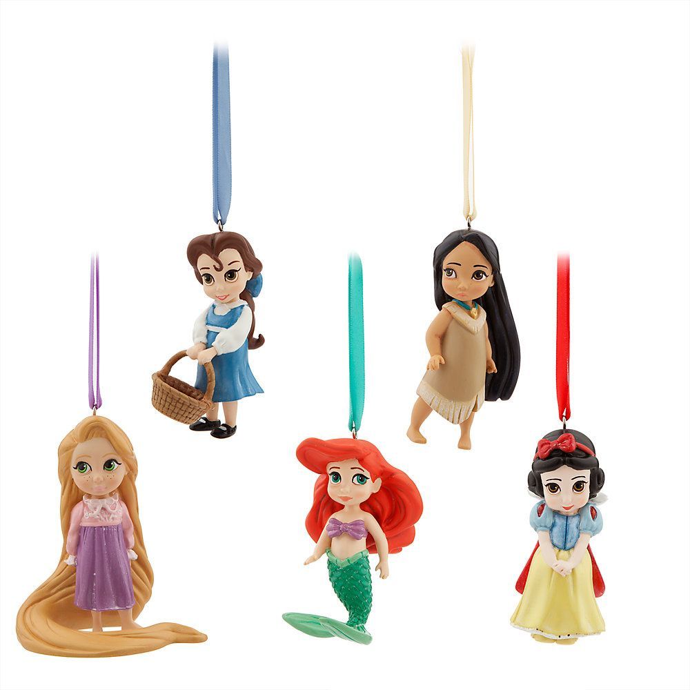 Disney Animator's Collection 5 Figurines Snow Ariel Belle Rapunzel Pocahontas