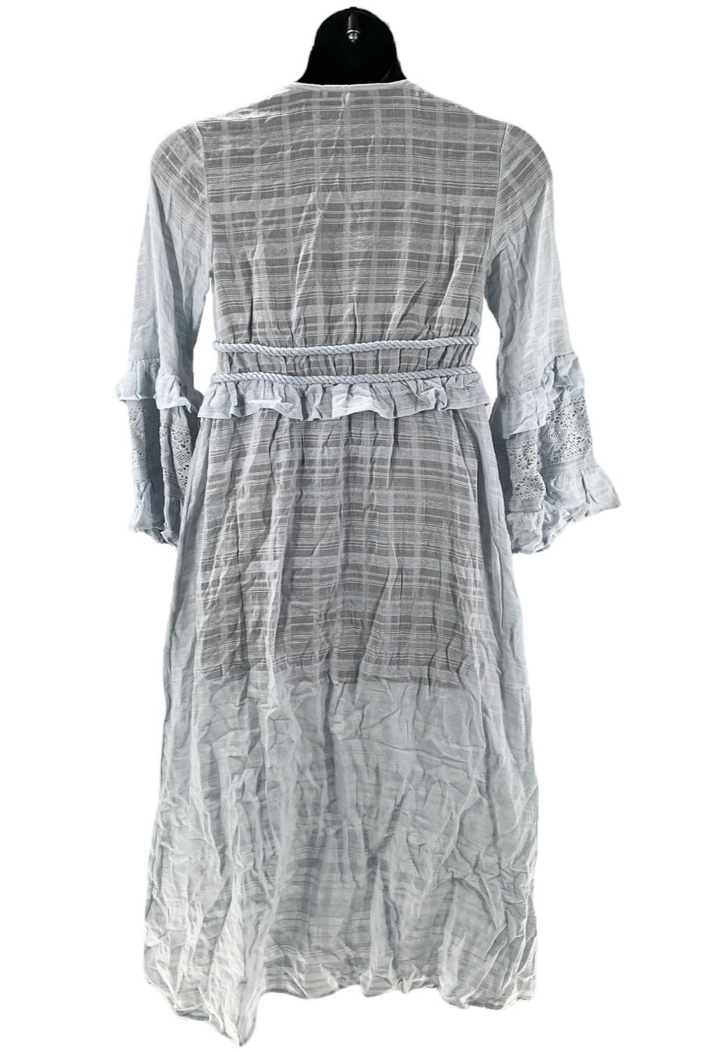 Peace Love World Gauze Duster Ice Blue Gem