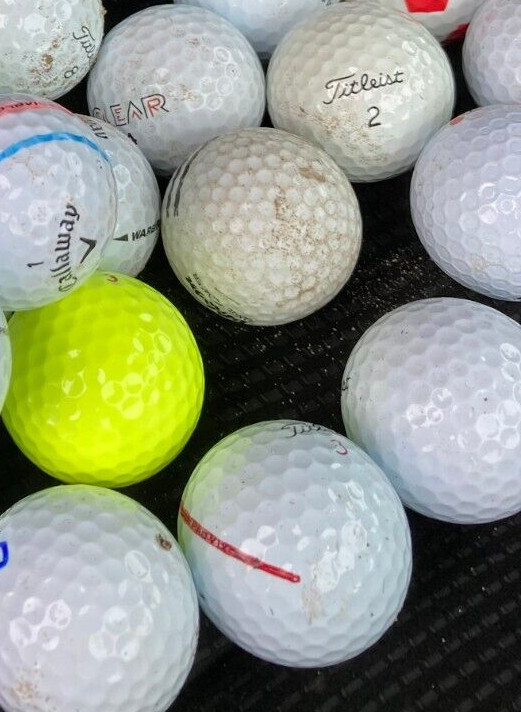 40 + Junk, scuffed practice discolored as many golf balls