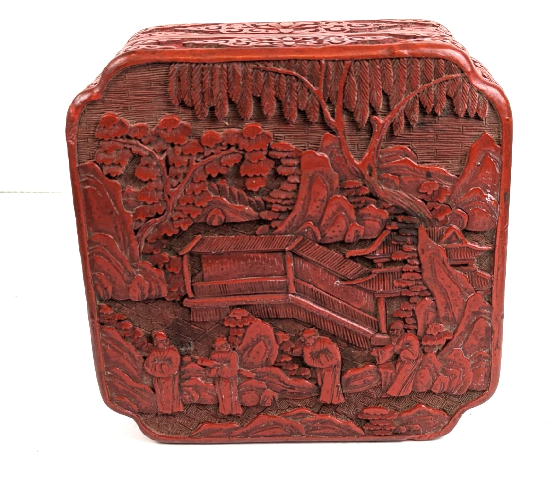 中国漆器盒| eBay