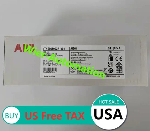 1PC New ABB AI561 1TNE968902R1101 Analog Input Module In Box US Free TAX