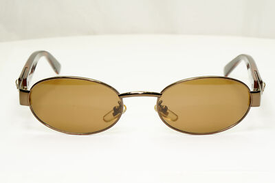 Gianni Versace 1996 Vintage Mens Metal Brown Medusa Sunglasses MOD