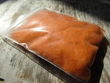 Irish Fly Supplies Amber Hares Dubbing with Pearl Flash Faux seals fur.