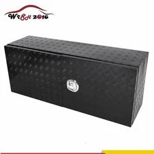60"X18"X24" Aluminum Underbody Truck Box w/ Barn Door Heavy Duty Truck Tool Box