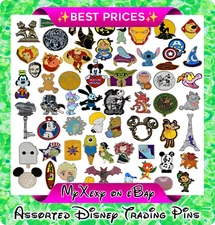Disney Pins Lot Bulk Assorted Disney Trading Pins Princess Hero Mickey Marvel aa