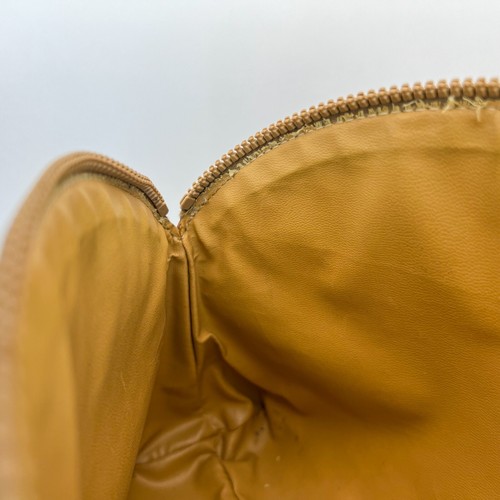 CELINE Macadam Clutch Bag PVC Leather Beige Brown Purse Vintage Authentic - Picture 14 of 21