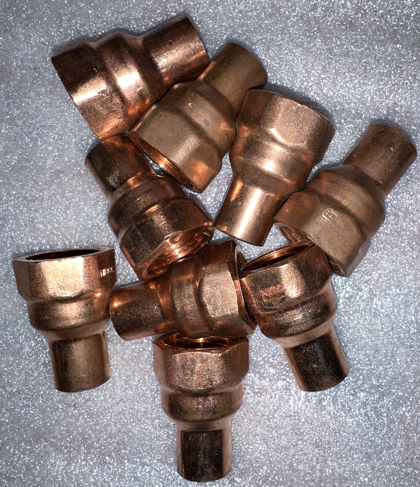 Lot Of (9) 1/2" inch Copper Female Pipe Threaded Sweat Solder FPT Adapter C x F