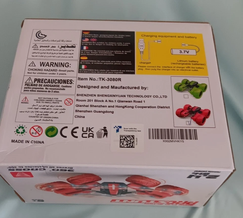 Three King Body Flip Action Pro Stunt Red RC 1/20 Scale Remote Control Car NIB - Image 2 of 4