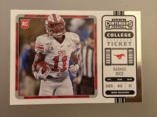 2023 Chronicles Contenders Draft Picks Rashee Rice RC #18 SMU College Ticket