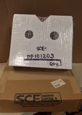 New Saginaw  Powder Coated White Steel Print Pocket SCE-PP101203 3" Extra Deep