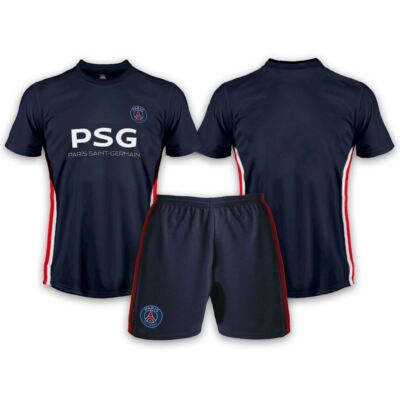 Set Bambino Paris Saint-Germain – Canottiera E Pantaloncini Ufficiali – Collezione PSG, Taglia 3 Mesi, Blu