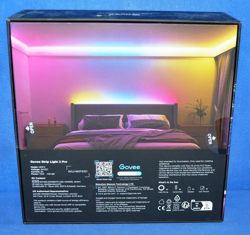 RGBIC Strip Light 2 Pro with Matter 6.56ft Smart LED Strip Lights Compatible - Picture 3 of 3