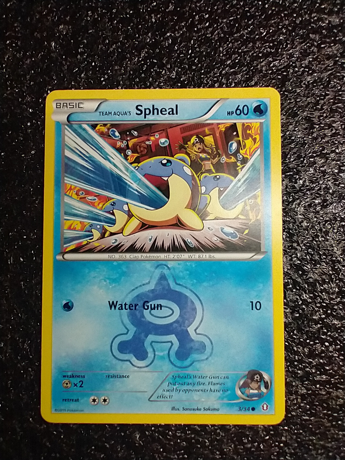 Pokémon TCG Team Aqua's Spheal Double Crisis 3/34 LP