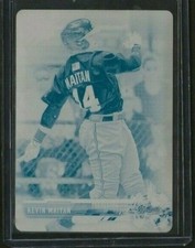 Kevin Maitan 2017 Bowman Chrome #d 1/1 RC Printing Plate Atlanta Braves