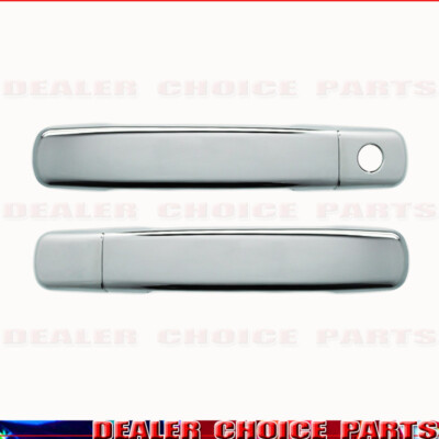 For 2005-2021 Nissan Frontier 2dr CHROME Door Handle COVERS No PSGK No Smart Key
