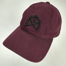 Unknown Logo Purple Ball Cap Hat Adjustable B...
