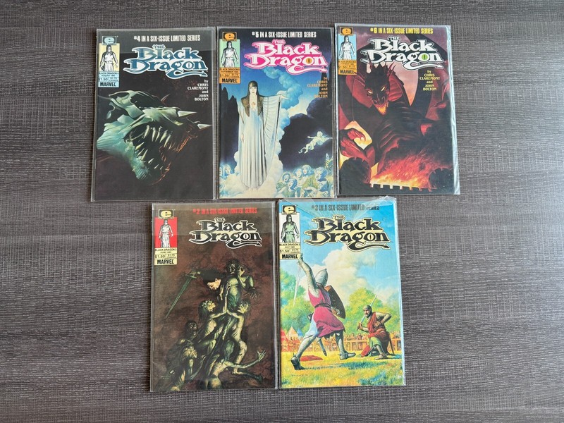 Black Dragon - 5 Book Comic Lot - Higher Grade Lot (Marvel)