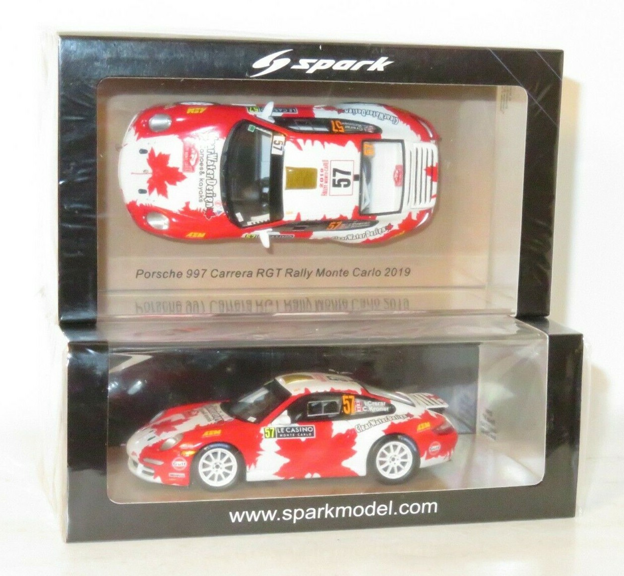1/43 Porsche 911 (997) Carrera RGT  Rally Monte Carlo 2019  #57  I.Crerar