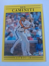 1991 Fleer Ken Caminiti #500 Houston Astros