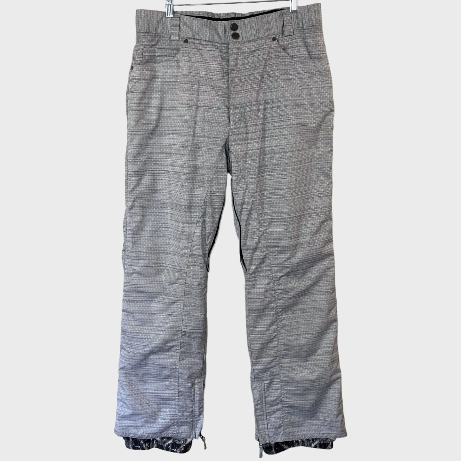 Body Glove Snowboard Pants Gray Men's Large Insulated Waterproof Winter Sports