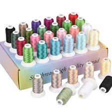 32 Colors Polyster Embroidery Machine Thread Kit 550Yards Each Spool
