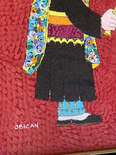 Yugoslavian Wedding Folk Art ACRYLIC PAINTING Jovan Obican (1918-1986) 32” x 26” - Picture 13 of 24