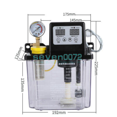 110V 2L Automatic Lubrication Electromagnetic Oil PumpDual Digital Display Oiler