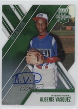2017 Elite Extra Edition Status Emerald Die-Cut 18/25 Algenis Vasquez Auto 1u6