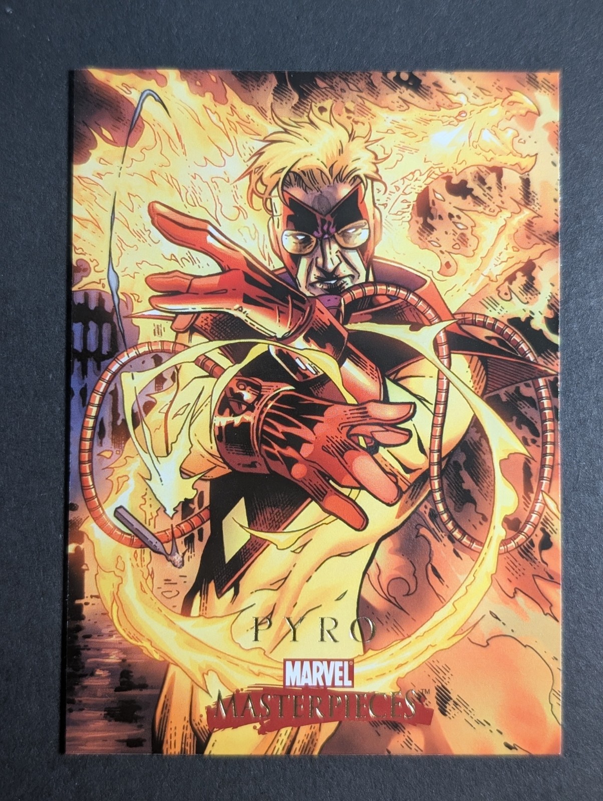 🦸🔥2008 Upper Deck Marvel Masterpieces Set 2 #63 Pyro