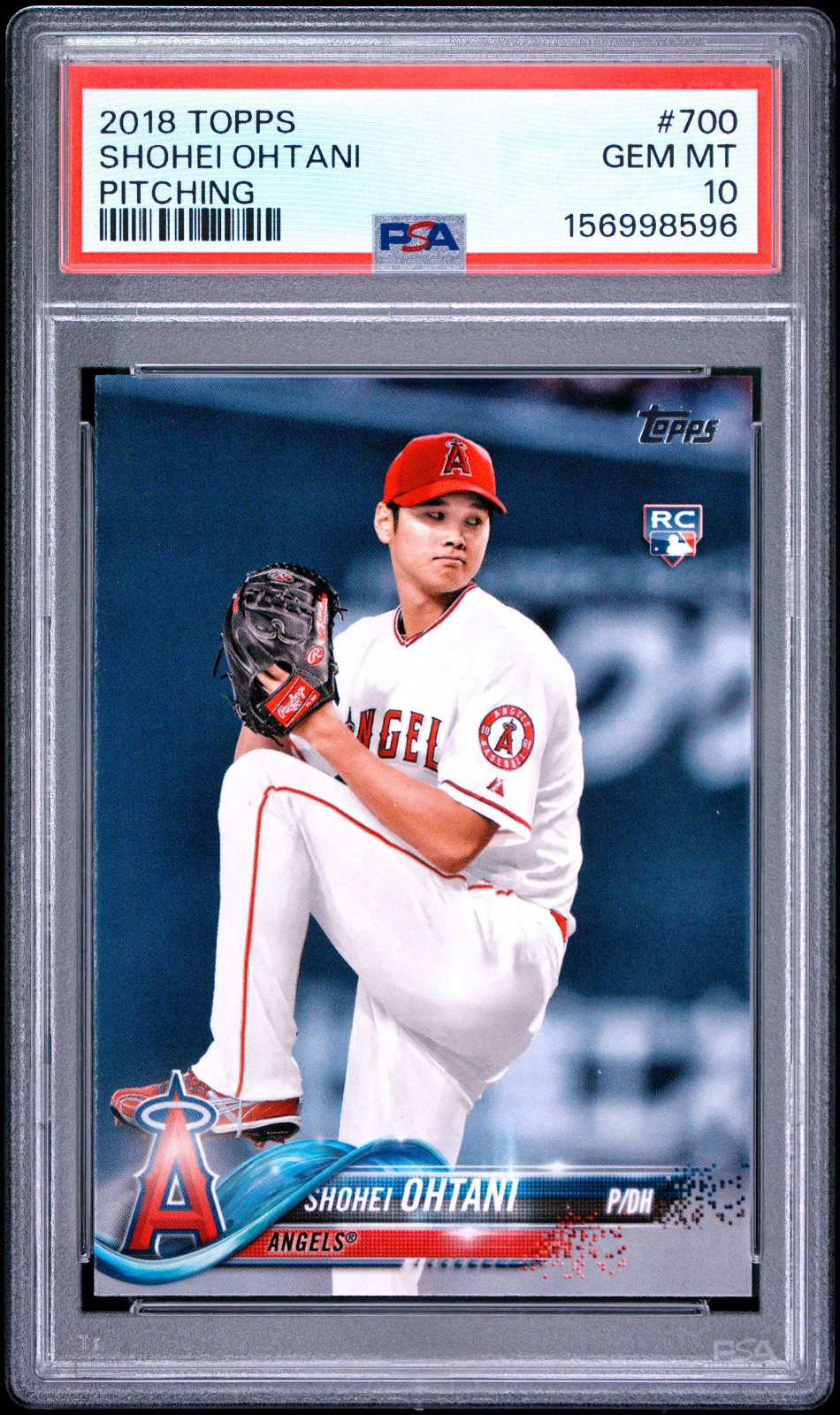 2018 Topps #700 Shohei Ohtani Pitching RC Rookie PSA 10 Gem Mint