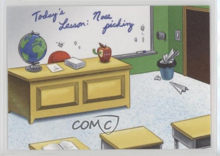 2013 Topps Garbage Pail Kids Series 3 Sticker Scenes #1 Classroom front
