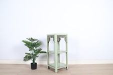 Blumensäule Pflanzenständer Beistelltisch Regal Massivholz #M-TIS-B2MT