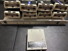 Clear-com analog intercom system- 8 packs, no headsets