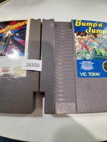 2 retro Nintendo games NES Roadblasters, Bump' N' Jump  26300 wt11