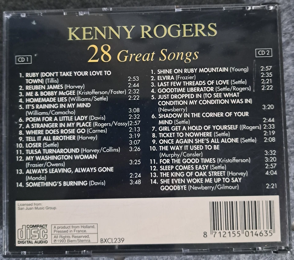 Kenny Rogers - 28 Great Songs (Doppel-CD) Country - Bild 2 von 4