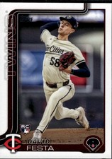 David Festa 2025 Topps Minnesota Twins Rookie #178