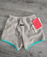 NEW Fear of God Essentials Polar Fleece Shorts Tan  Size M Rare SAMPLE
