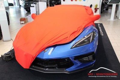 Vollgarage Mikrokontur Rot mit Spiegeltaschen für Corvette C8